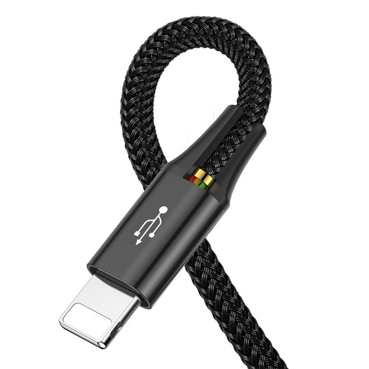 Baseus 4 in 1 Nylon Braided Cable (Lightning / 2 x Type-C / Micro USB) 3.5A 1.2m (CA1T4-B01) - Black