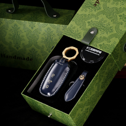 Audi Genuine Leather Protection Car Key Fob Case Cover For A3, A6, A7, A8, Q7, Q8, E-Tron, S3, S6, S7, SQ7, SQ8, RS6, RS7, A6L