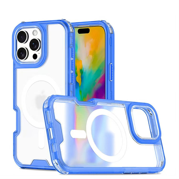 Load image into Gallery viewer, Apple iPhone 15/Plus/Pro/Pro Max Minimalist Colorful Transparent Heavy Duty Series Case
