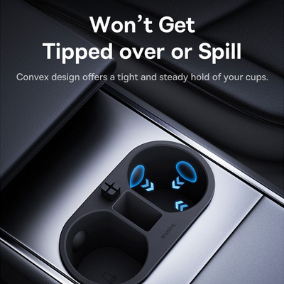 Baseus T-Space Series Cup Holder for Tesla Cluster Black - i-Station Mobile Phone & Electronic Device Repair and Accessories