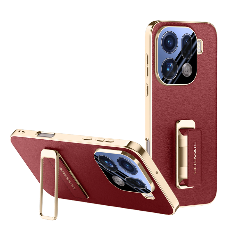 Load image into Gallery viewer, [Buil-in Stand] OPPO Find X9/Pro - Electroplated Full-Cover Shockproof Phone Case
