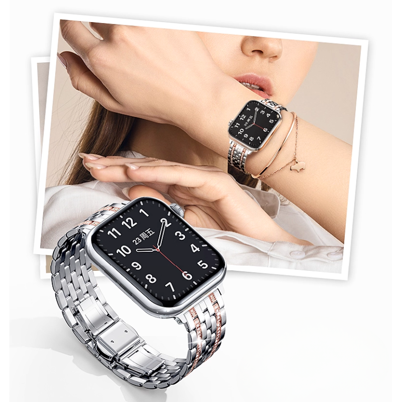 Load image into Gallery viewer, [Diamond Edition] Apple Watch Series 10/11 - Elegant Metal Watch Bracelets Band
