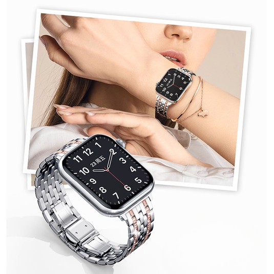 [Diamond Edition] Apple Watch Series 10/11 - Elegant Metal Watch Bracelets Band