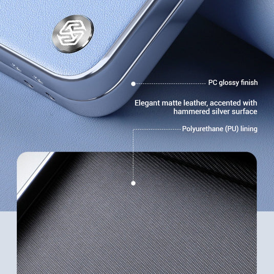 Samsung Galaxy Z Flip7 PU Leather Foldable Protective Shockproof Case