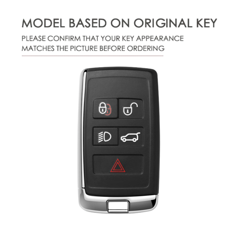 Load image into Gallery viewer, Land Rover Genuine Leather Protection Car Key Fob Case Cover for Range Sport, Evoque, Velar, Discovery 5, Jaguar E-Pace 2018-up
