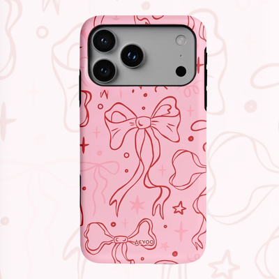 Apple iPhone 17/Air/Pro/Max - Cute Ribbon Bow Full-Cover Protective Phone Case - i-Station Mobile Phone & Electronic Device Repair and Accessories