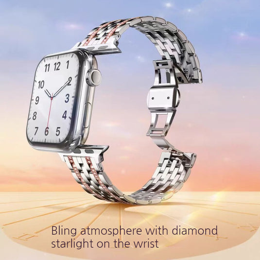 [Diamond Edition] Apple Watch Series 10/11 - Elegant Metal Watch Bracelets Band