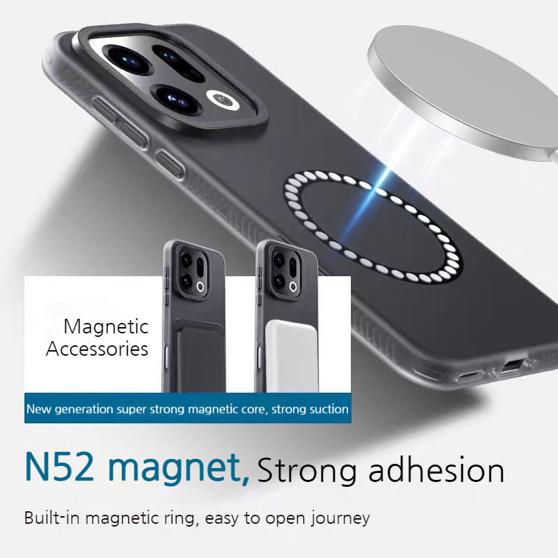 [Magsafe Compatible] OPPO Find X9/Pro - Matte Full Coverage Shockproof Case - i-Station Mobile Phone & Electronic Device Repair and Accessories