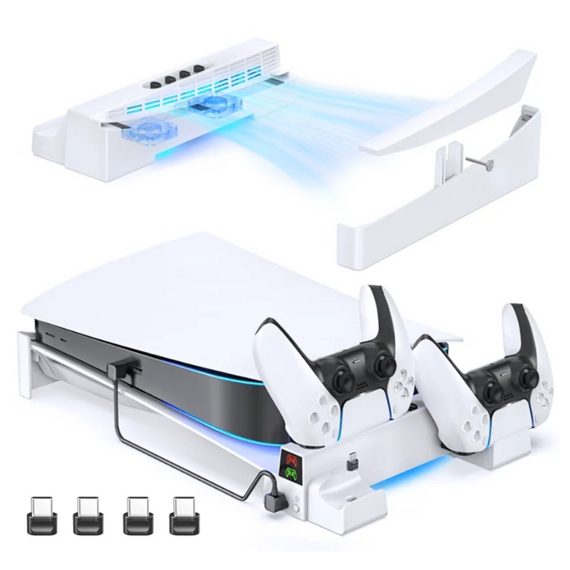 Load image into Gallery viewer, Sony PlayStation PS5 Disc/Digital Edition Console - OIVO Horizontal Cooling Stand Base Holder
