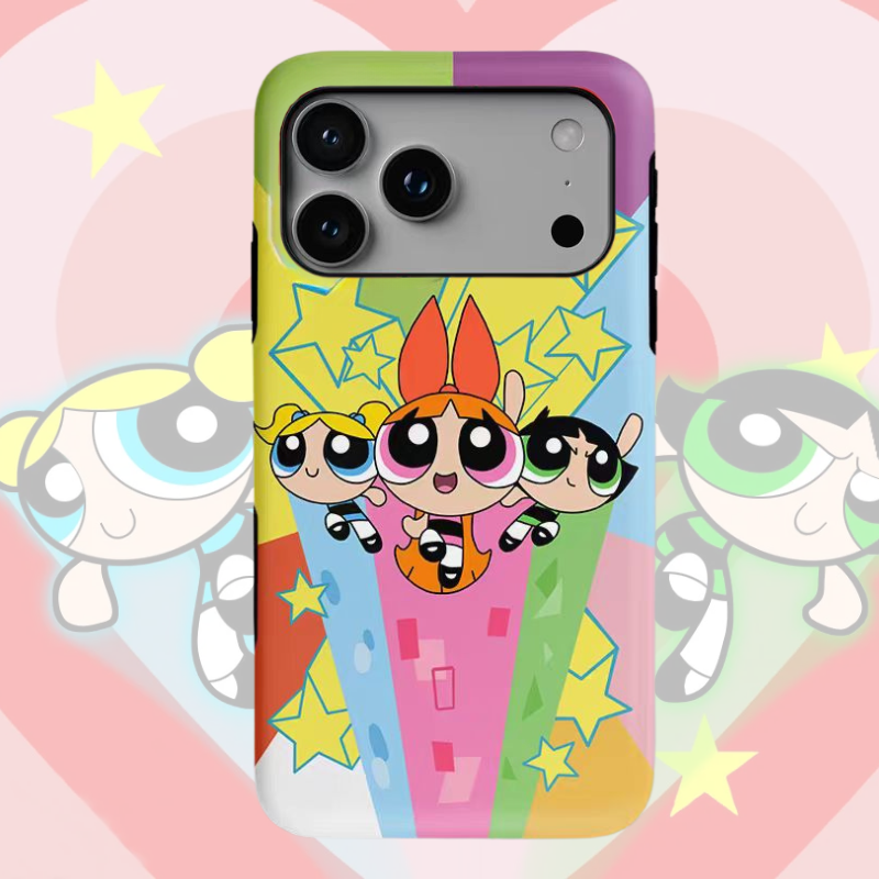 Apple iPhone 17/Air/Pro/Max - Powerpuff Girls Shockproof Protective Case - i-Station Mobile Phone & Electronic Device Repair and Accessories
