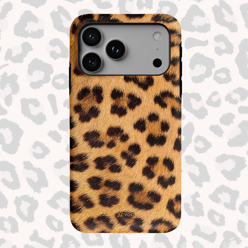 Apple iPhone 17/Air/Pro/Max - Leopard Print Double-Layer Shockproof Phone Case - i-Station Mobile Phone & Electronic Device Repair and Accessories