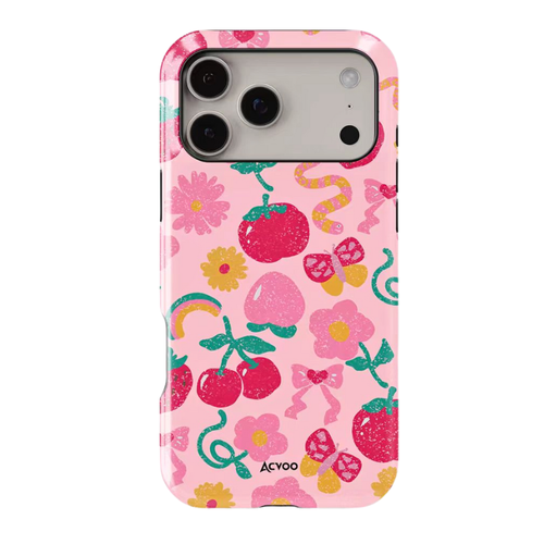 Apple iPhone 17/Air/Pro/Max - Cherry Double-Layer Shockproof Case