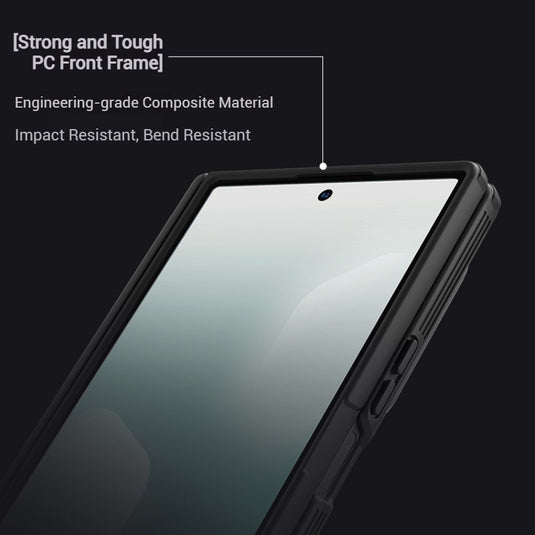 [Magsafe Compatible][Built-in Lens Cover] Samsung Galaxy Z Fold7 NILLKIN Folding Stand Shockproof Case