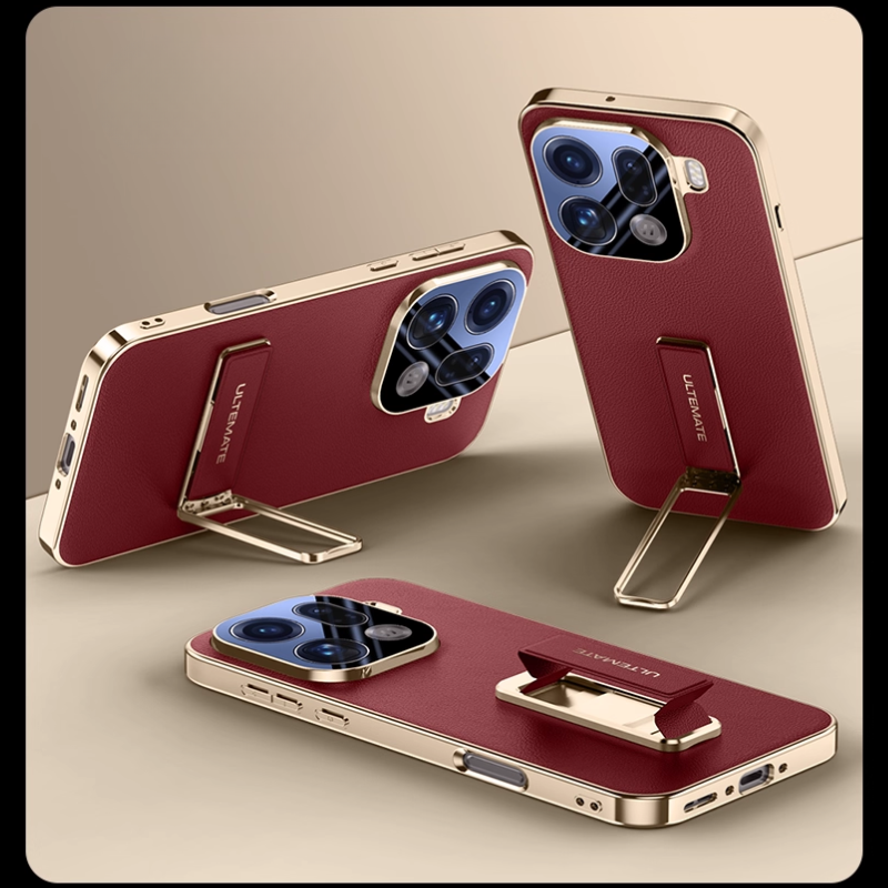 Load image into Gallery viewer, [Buil-in Stand] OPPO Find X9/Pro - Electroplated Full-Cover Shockproof Phone Case
