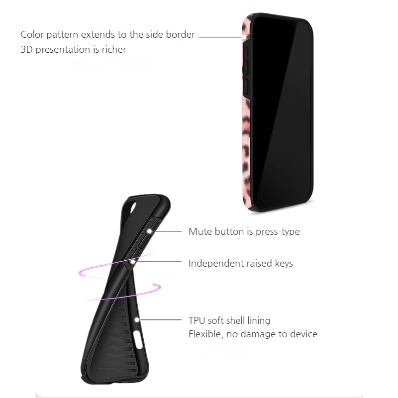 Apple iPhone 17/Air/Pro/Max - Leopard Print Double-Layer Shockproof Phone Case - i-Station Mobile Phone & Electronic Device Repair and Accessories