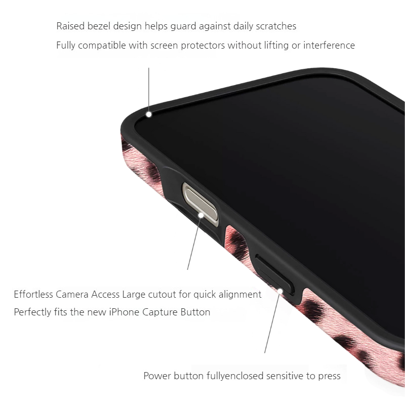 Apple iPhone 17/Air/Pro/Max - Leopard Print Double-Layer Shockproof Phone Case - i-Station Mobile Phone & Electronic Device Repair and Accessories