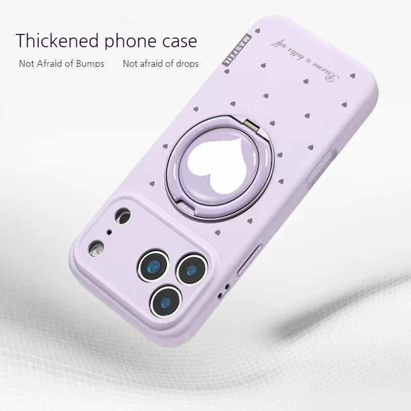 Load image into Gallery viewer, [Built-in Stand] Apple iPhone 17/Air/Pro/Max - Heart-shaped Full-Cover Shockproof Phone Case
