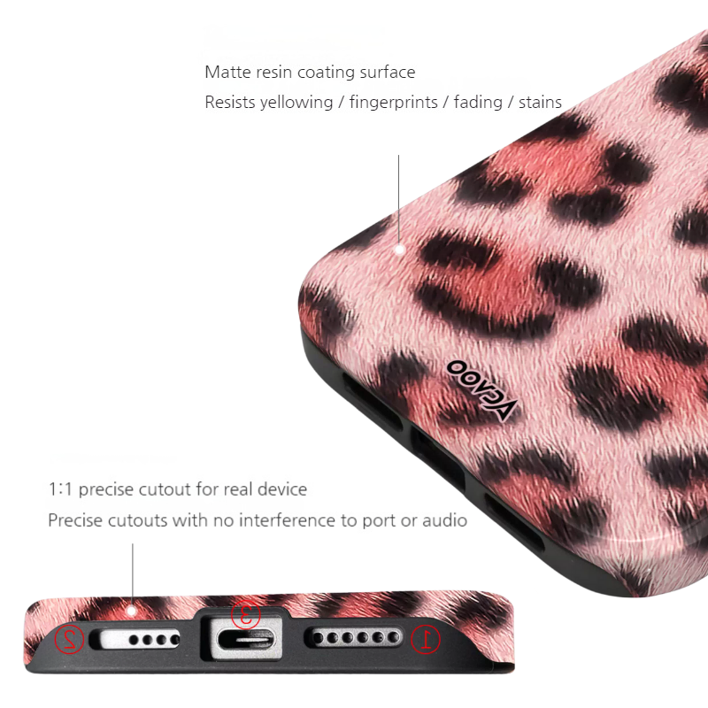 Apple iPhone 17/Air/Pro/Max - Leopard Print Double-Layer Shockproof Phone Case - i-Station Mobile Phone & Electronic Device Repair and Accessories