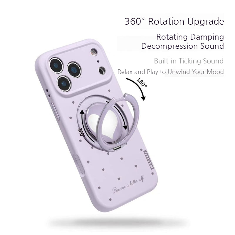 Load image into Gallery viewer, [Built-in Stand] Apple iPhone 17/Air/Pro/Max - Heart-shaped Full-Cover Shockproof Phone Case
