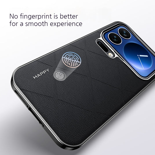 Xiaomi Mi 17/Pro/Pro Max - Plain Leather PC Shockproof Case