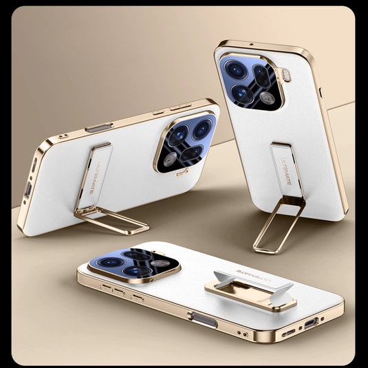 [Buil-in Stand] OPPO Find X9/Pro - Electroplated Full-Cover Shockproof Phone Case