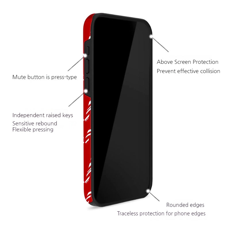 Apple iPhone 17/Air/Pro/Max - Christmas Candy Full-Body Shockproof Case - i-Station Mobile Phone & Electronic Device Repair and Accessories