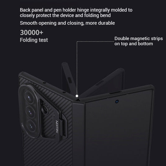 [Magsafe Compatible][Built-in Lens Cover] Samsung Galaxy Z Fold7 NILLKIN Folding Stand Shockproof Case