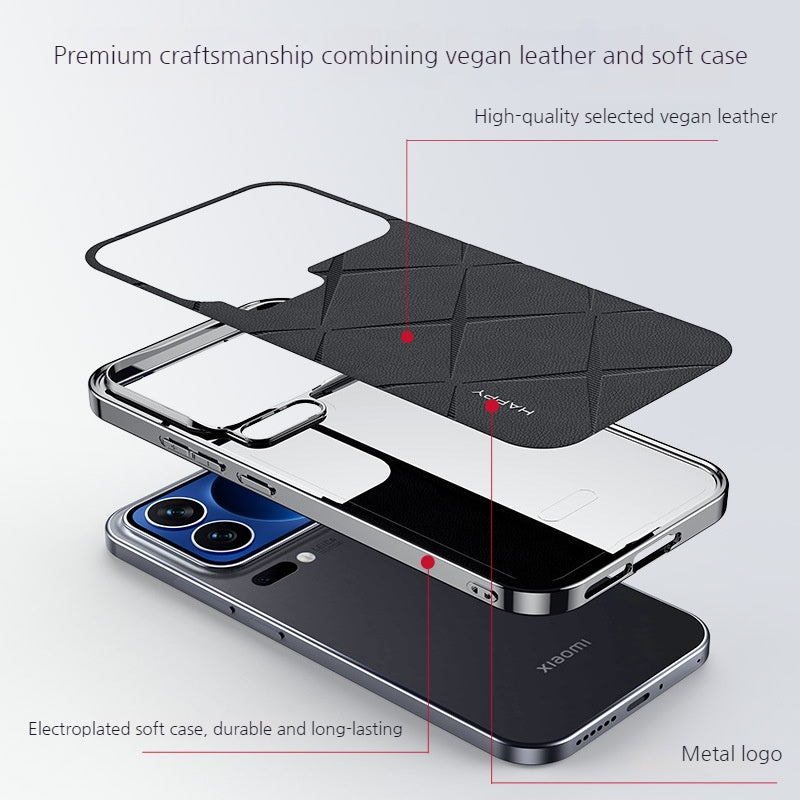 Load image into Gallery viewer, Xiaomi Mi 17/Pro/Pro Max - Plain Leather PC Shockproof Case
