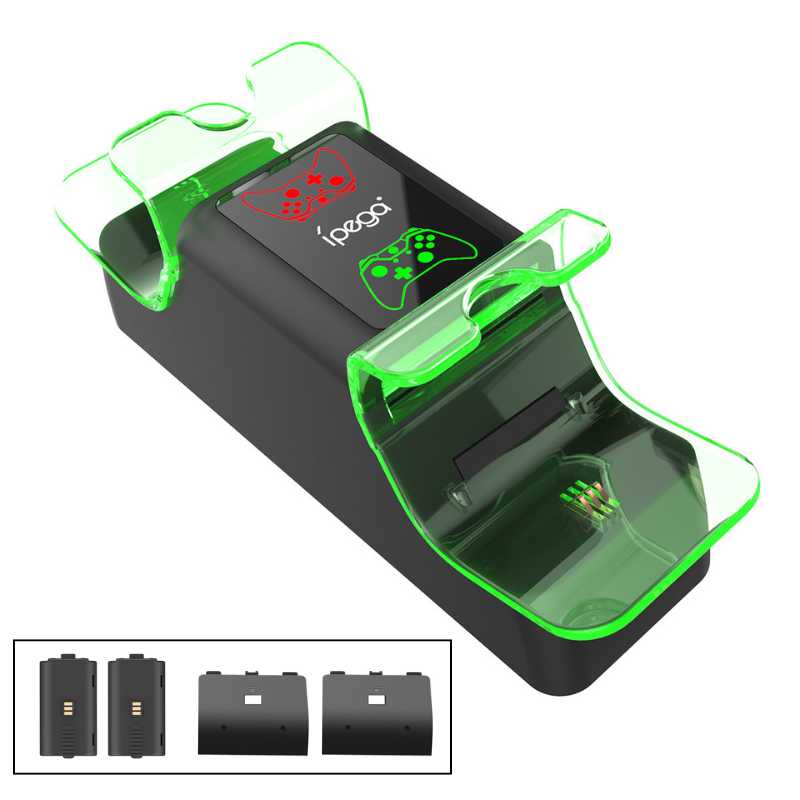 Load image into Gallery viewer, Xboxes Series X &amp; S Luminous Base Dock Charging Station with Charging Indicator 2 Batteries
