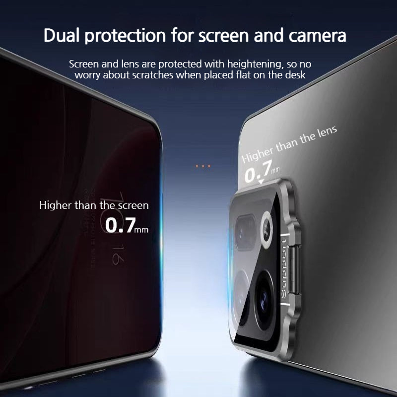 [With Lens Bracket] OPPO Find X9/Pro - Ultra-Thin Matte Shockproof Phone Case - i-Station Mobile Phone & Electronic Device Repair and Accessories