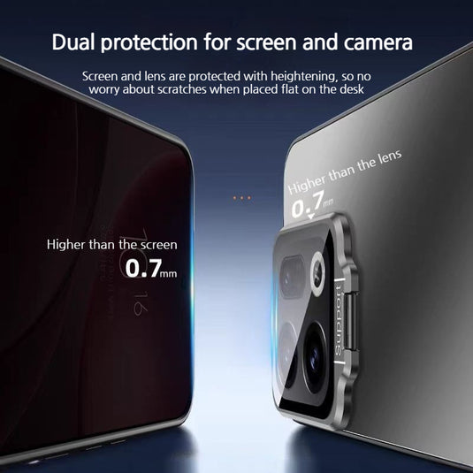 [With Lens Bracket] OPPO Find X9/Pro - Ultra-Thin Matte Shockproof Phone Case