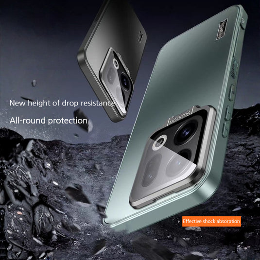 [With Lens Bracket] OPPO Find X9/Pro - Ultra-Thin Matte Shockproof Phone Case
