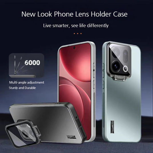 [With Lens Bracket] OPPO Find X9/Pro - Ultra-Thin Matte Shockproof Phone Case