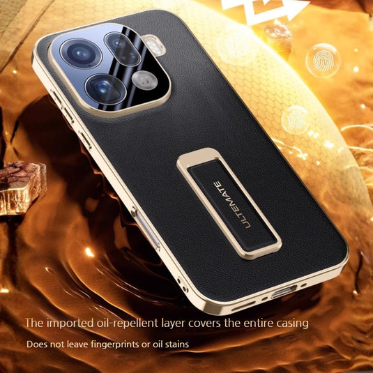 [Buil-in Stand] OPPO Find X9/Pro - Electroplated Full-Cover Shockproof Phone Case