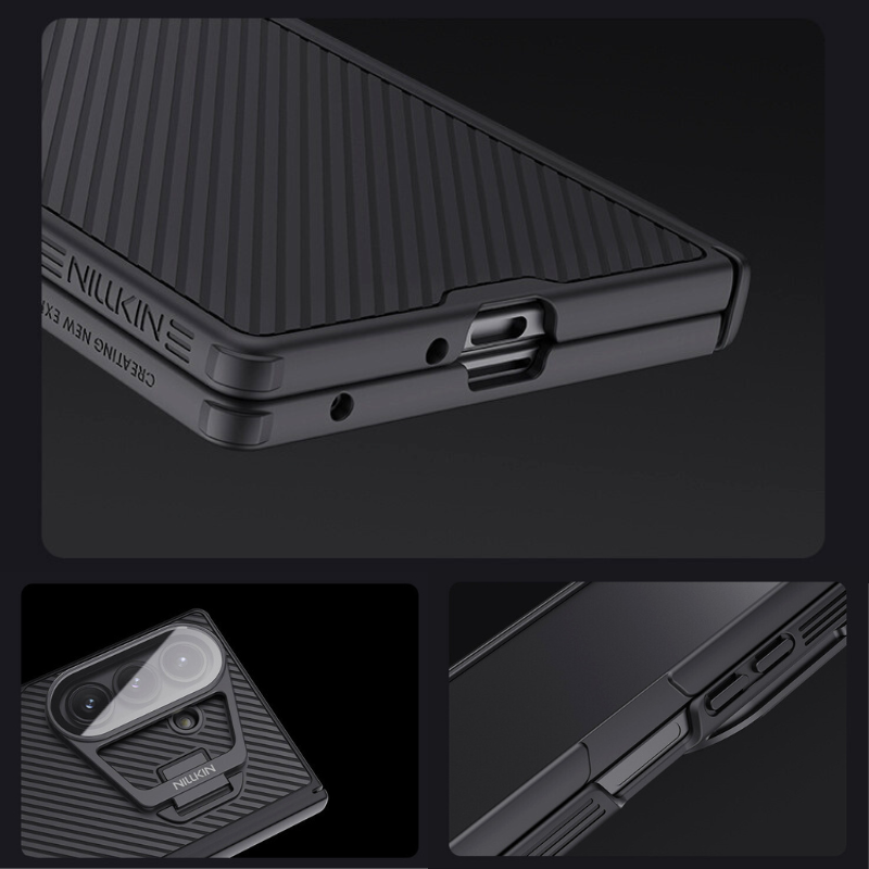 Load image into Gallery viewer, [Magsafe Compatible][Built-in Lens Cover] Samsung Galaxy Z Fold7 NILLKIN Folding Stand Shockproof Case
