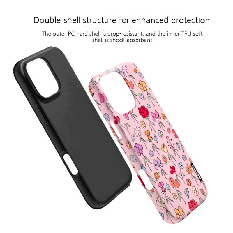 Load image into Gallery viewer, [Magsafe Compatible][Built-in Stand] Apple iPhone 17/Air/Pro/Max - Floral Double-Layer Full-Protection Shockproof Case
