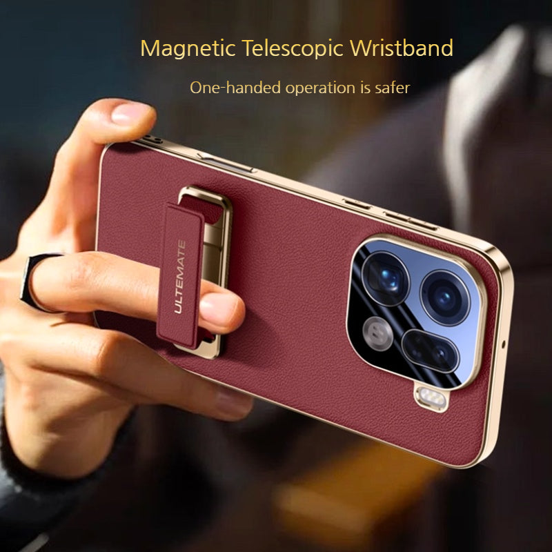 Load image into Gallery viewer, [Buil-in Stand] OPPO Find X9/Pro - Electroplated Full-Cover Shockproof Phone Case
