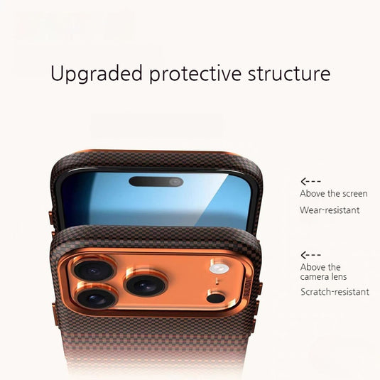 [Magsafe Compatible] Apple iPhone 17/Air/Pro/Pro Max Business Shockproof Striped Phone Case