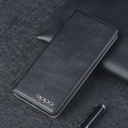 OPPO Find X9/Pro - Business Genuine Leather Magnetic Flip Shockproof Protective Case
