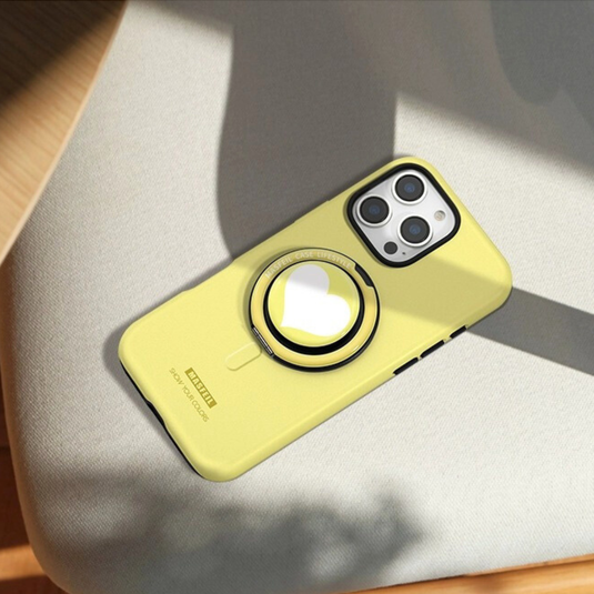 [Magsafe Compatible][Built-in Stand] Apple iPhone 17/Air/Pro/Max - Minimalist Solid Color Double-Layer Shockproof Case