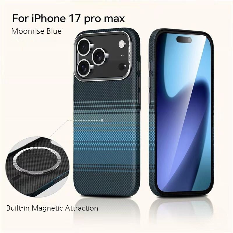 Load image into Gallery viewer, [Magsafe Compatible] Apple iPhone 17/Air/Pro/Pro Max Business Shockproof Striped Phone Case
