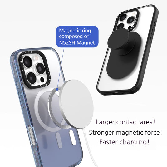 [Magsafe Compatible] Apple iPhone 17/Air/Pro/Max - Floral Clear Full Protection Shockproof Phone Case