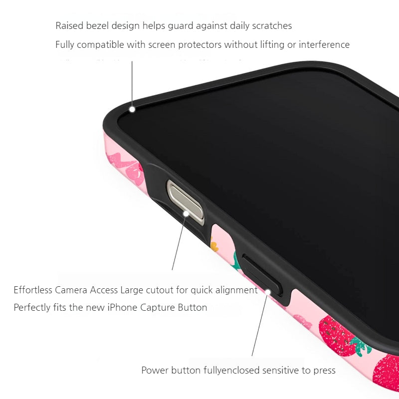 Apple iPhone 17/Air/Pro/Max - Cherry Double-Layer Shockproof Case - i-Station Mobile Phone & Electronic Device Repair and Accessories