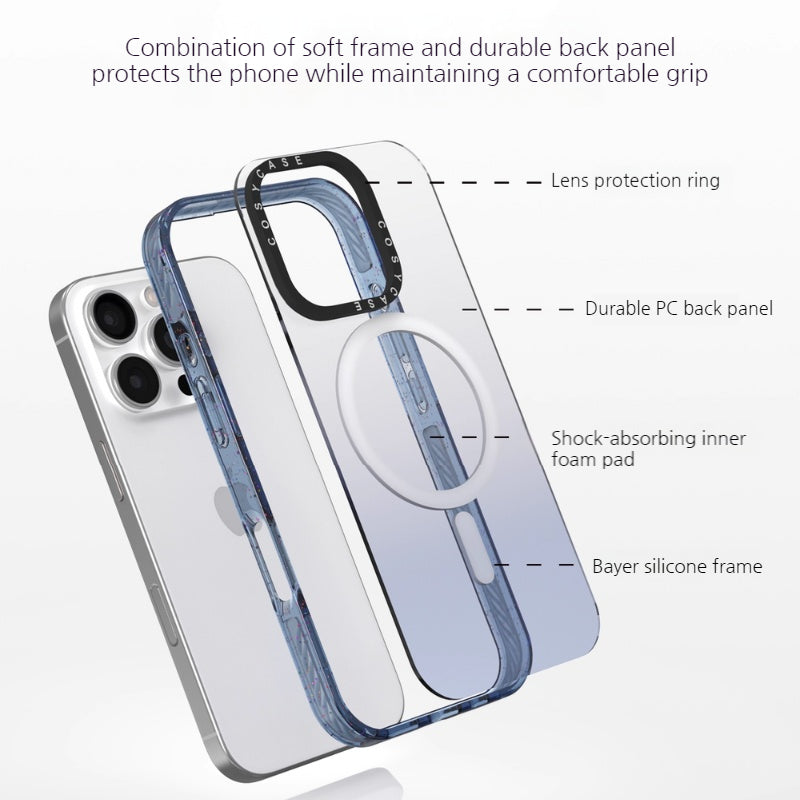 Load image into Gallery viewer, [Magsafe Compatible] Apple iPhone 17/Air/Pro/Max - Floral Clear Full Protection Shockproof Phone Case
