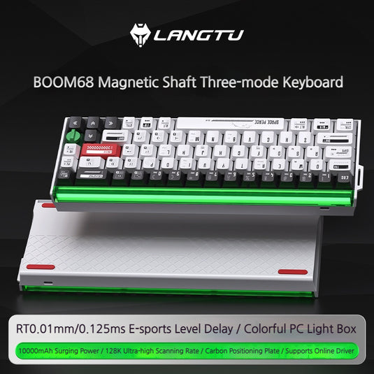 LANGTU BOOM68 Tri-Mode Magnetic Switch Gaming Keyboard & Bluetooth/2.4GHz/USB-C