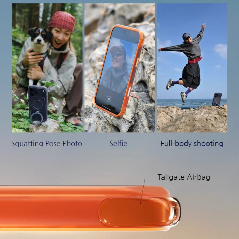 Load image into Gallery viewer, [Magsafe Compatible] Apple iPhone 17 Pro/Pro Max TORRAS Airbag Full-Body Shockproof Stand Case

