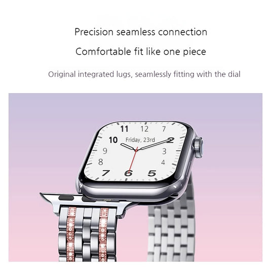 [Diamond Edition] Apple Watch Series 10/11 - Elegant Metal Watch Bracelets Band