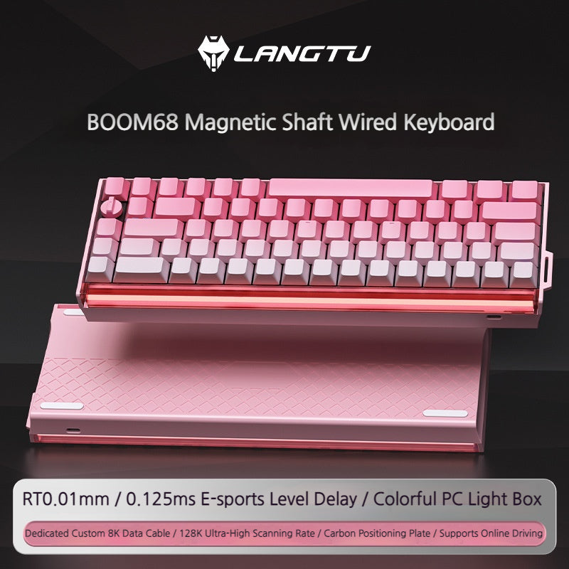 Load image into Gallery viewer, LANGTU BOOM68 Tri-Mode Magnetic Switch Gaming Keyboard &amp; Bluetooth/2.4GHz/USB-C
