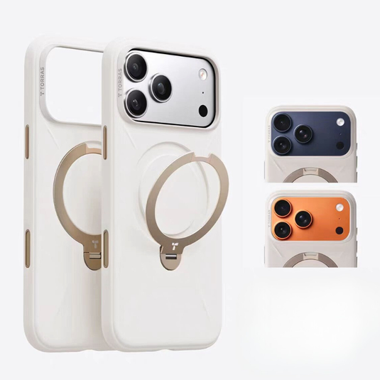 [Magsafe Compatible] Apple iPhone 17 Pro/Pro Max TORRAS Liquid Silicone Shockproof Stand Case