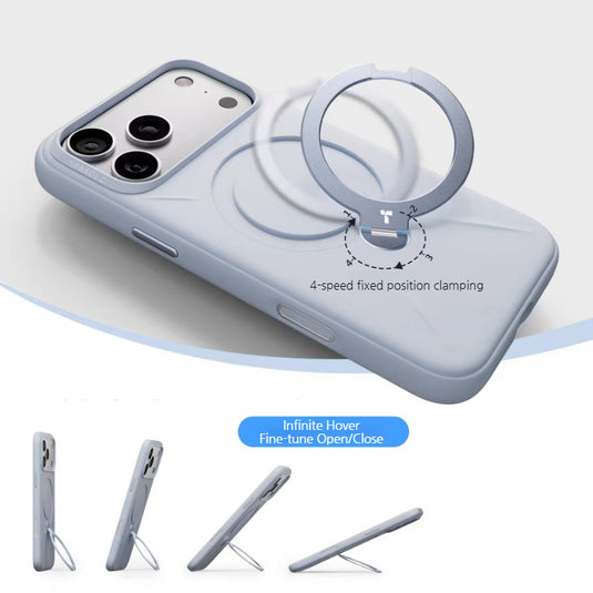 [Magsafe Compatible] Apple iPhone 17 Pro/Pro Max TORRAS Liquid Silicone Shockproof Stand Case